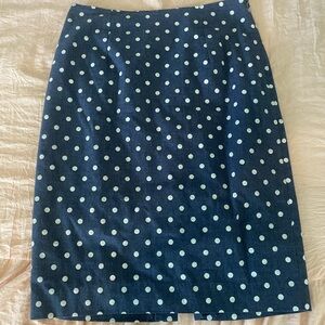 Polka Dot Navy Blue Skirt